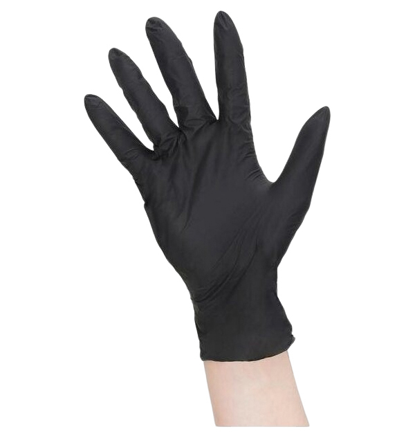 

Перчатки одноразовые нитрил Household Gloves/Libry черные, р. L, 100 шт, Черный
