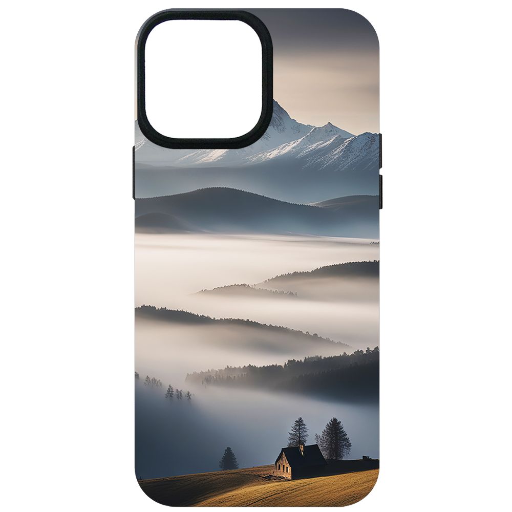 

Чехол-накладка Krutoff Soft Case Туман для iPhone 13 Pro Max черный