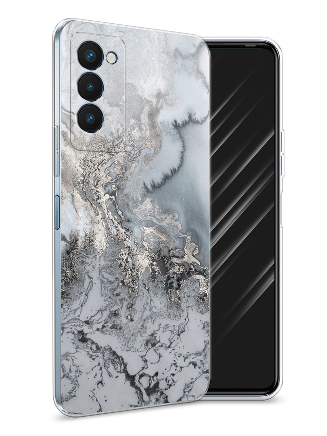 

Чехол Awog на Tecno Camon 18P "Морозная лавина серая", Разноцветный, 300750-3