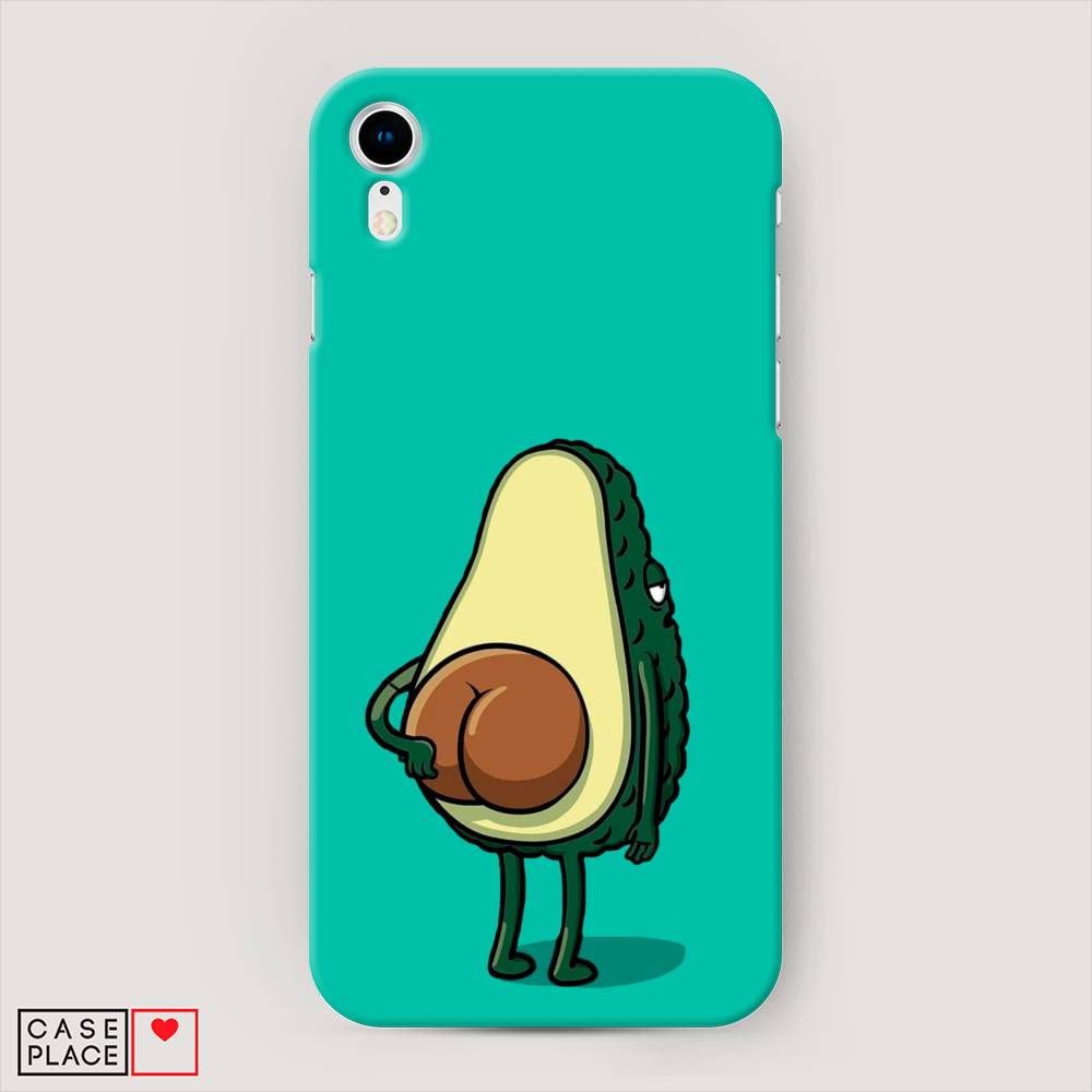

Пластиковый чехол "Попа авокадо" на Apple iPhone XR (10R), 12020-7