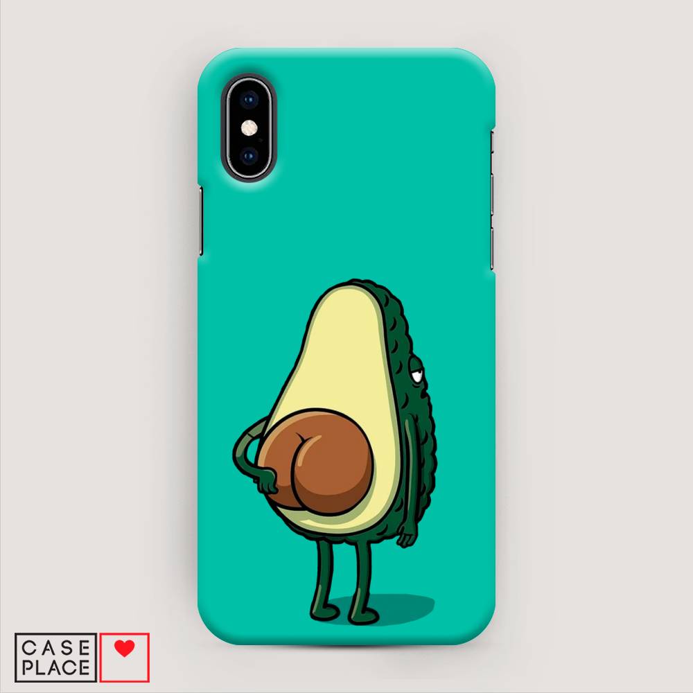 

Пластиковый чехол "Попа авокадо" на Apple iPhone X (10), 11020-7