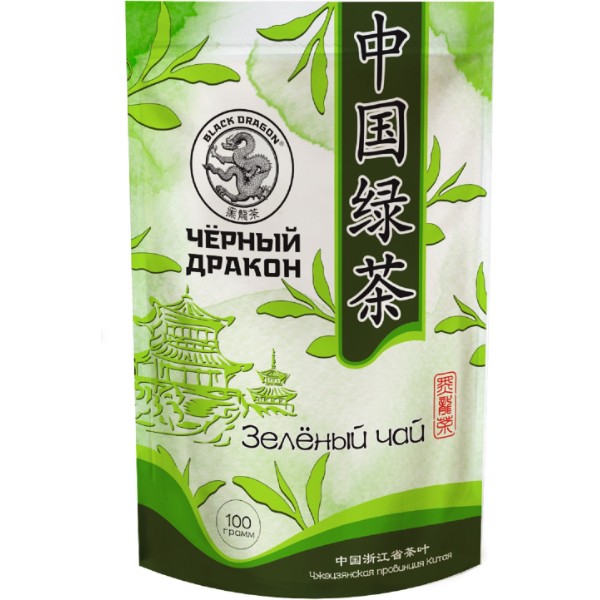 Чай зеленый листовой Черный Дракон Улун, 100 г