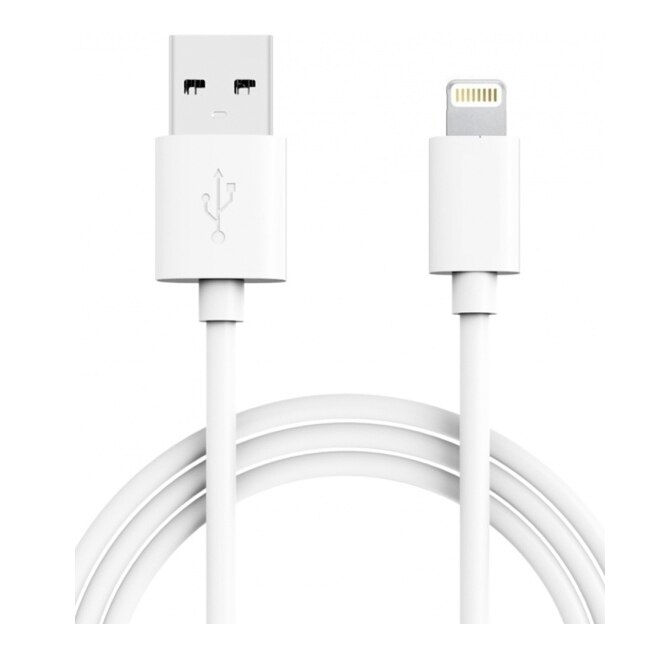 фото Кабель media gadget nl-001m usb - lightning 1m white mgsnl001mwtst