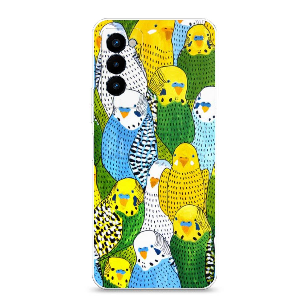 

Чехол Awog на Tecno Camon 18P "Попугаи", Разноцветный, 300750-1