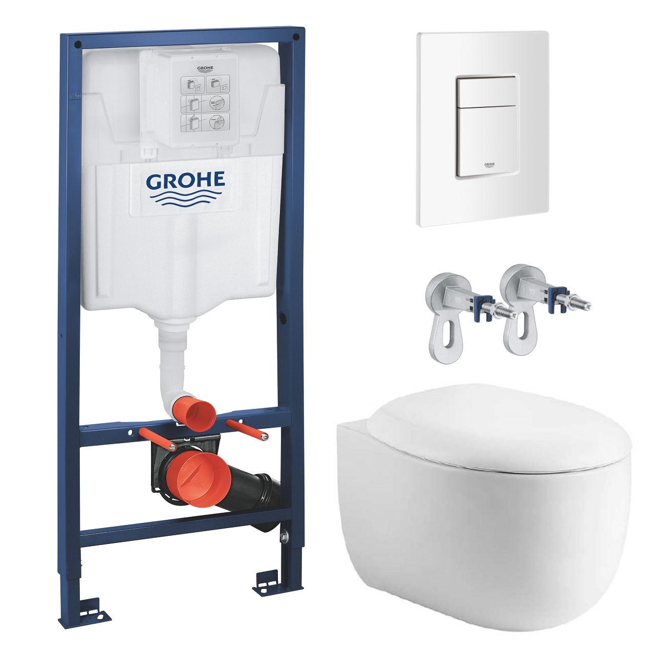 

Комплект инсталляции GROHE 38772SH0 с унитазом Aquatek АЛЬТАИР и сиденьем с микролифтом (N
