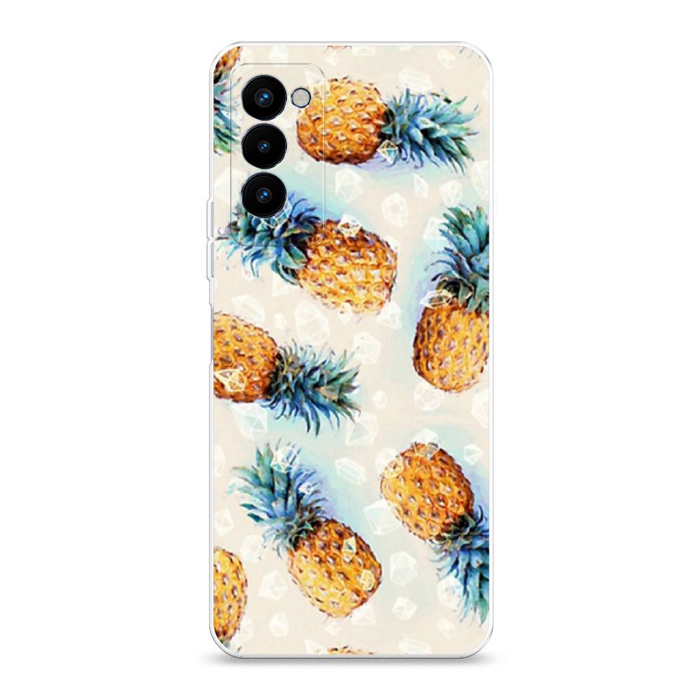 

Чехол Awog на Tecno Camon 18P "Ананасы", Разноцветный, 300750-3