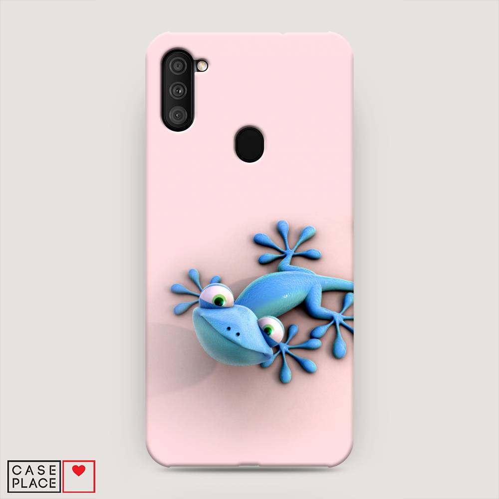 

Пластиковый чехол "Голубая ящерка" на Samsung Galaxy M11, 2100620-1