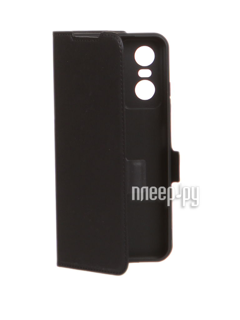 

Чехол DF для Tecno Pop 6 Pro Silicone Black с флипом tFlip-20, Черный