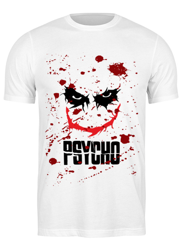 

Футболка мужская Printio Джокер (psycho) белая 2XL, Джокер (psycho)