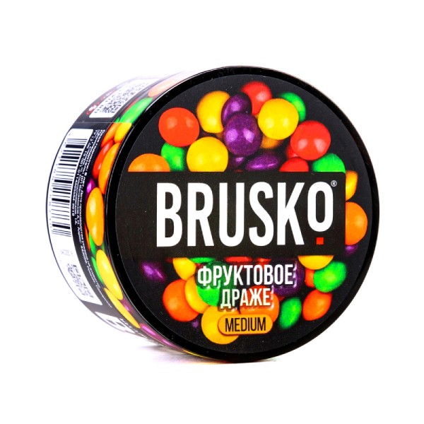 фото Бестабачная смесь brusko фруктовое драже, 50 г, medium