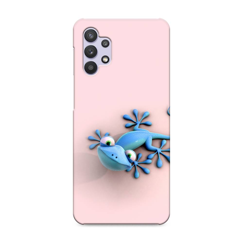 

Пластиковый чехол "Голубая ящерка" на Samsung Galaxy A32, 2102020-1