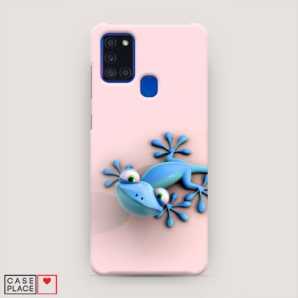 

Пластиковый чехол "Голубая ящерка" на Samsung Galaxy A21s, 2100220-1