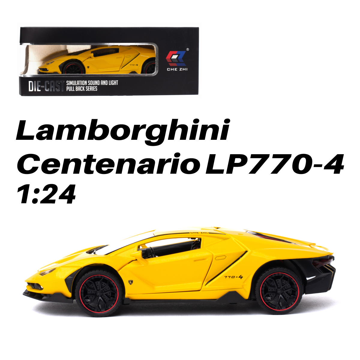 фото Машинка lamborghini centenario lp770-4 chezhi 1:24 cz25yl