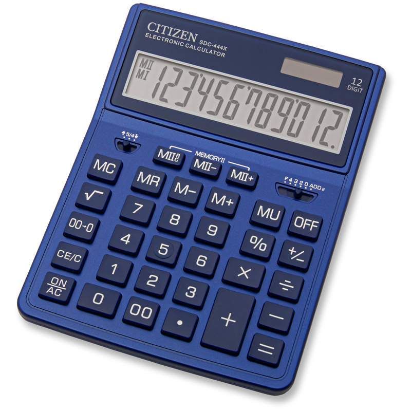 

Калькулятор Citizen SDC-444XRNVE темно-синий, SDC-444XRNVE темно-синий