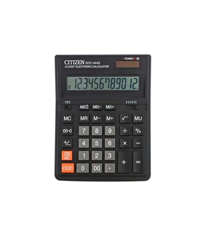 

Калькулятор Citizen SDC-444S черный, SDC-444S черный