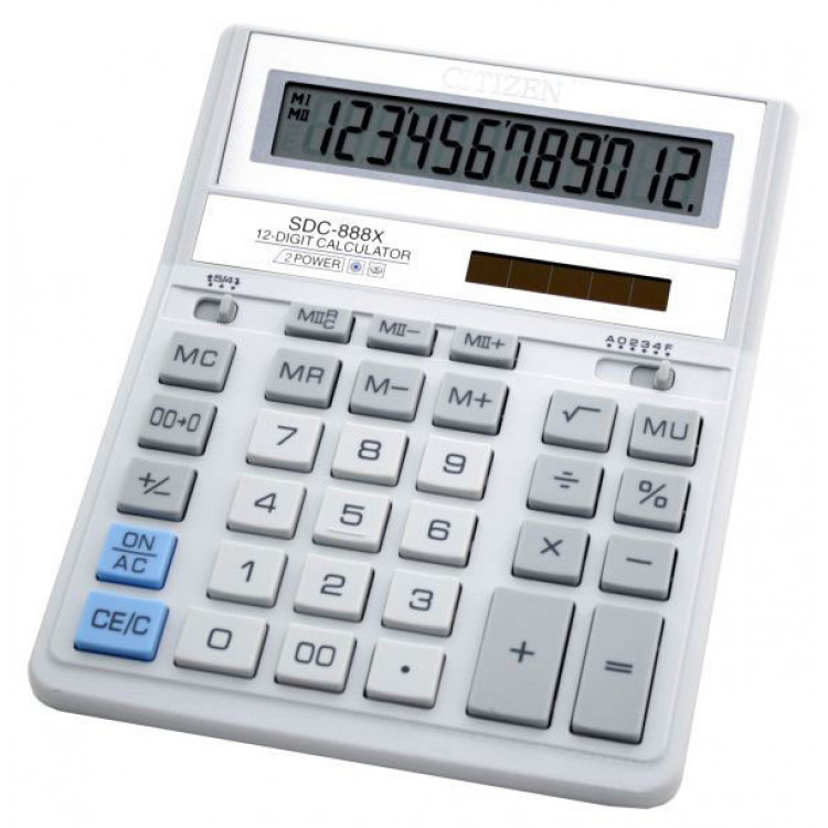 

Калькулятор Citizen SDC-888XWH белый, SDC-888XWH белый