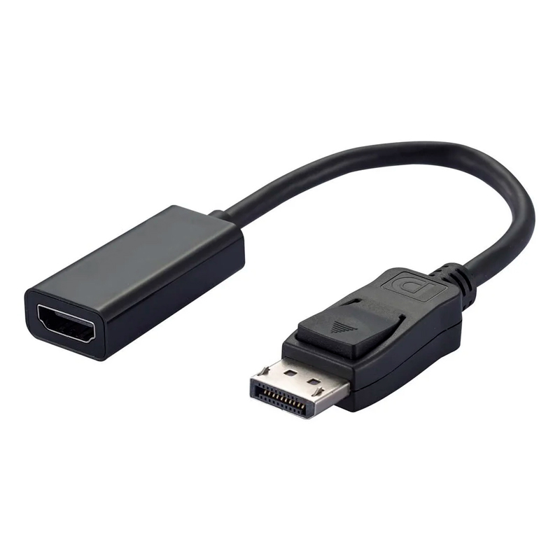 фото Кабель gcr greenline active displayport - hdmi black