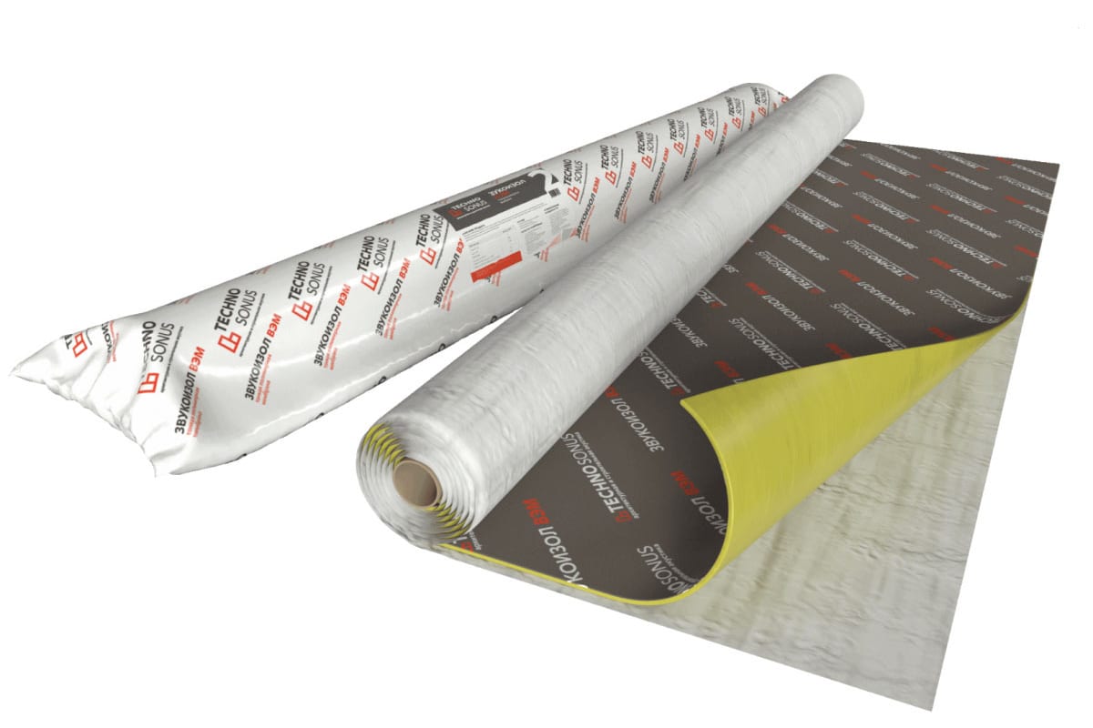 

Мембрана Звукоизол ВЭМ 4 (2,5м x 1,2м x 4мм) 3м2