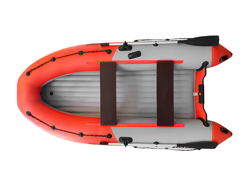Надувная лодка BoatsMan Sport BT340ASR (серо-красный)