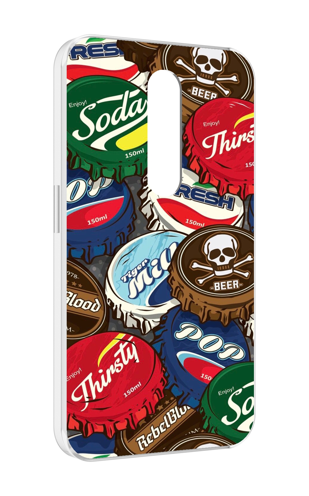 

Чехол MyPads крышки от баночек для Motorola Moto X Force (XT1585 / XT1581), Прозрачный, Tocco