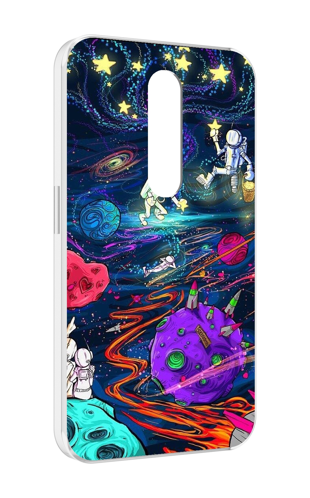 

Чехол MyPads красочный космос для Motorola Moto X Force (XT1585 / XT1581), Прозрачный, Tocco