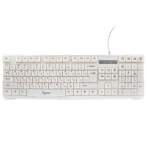 Проводная клавиатура Gembird KB-8320U-BL White