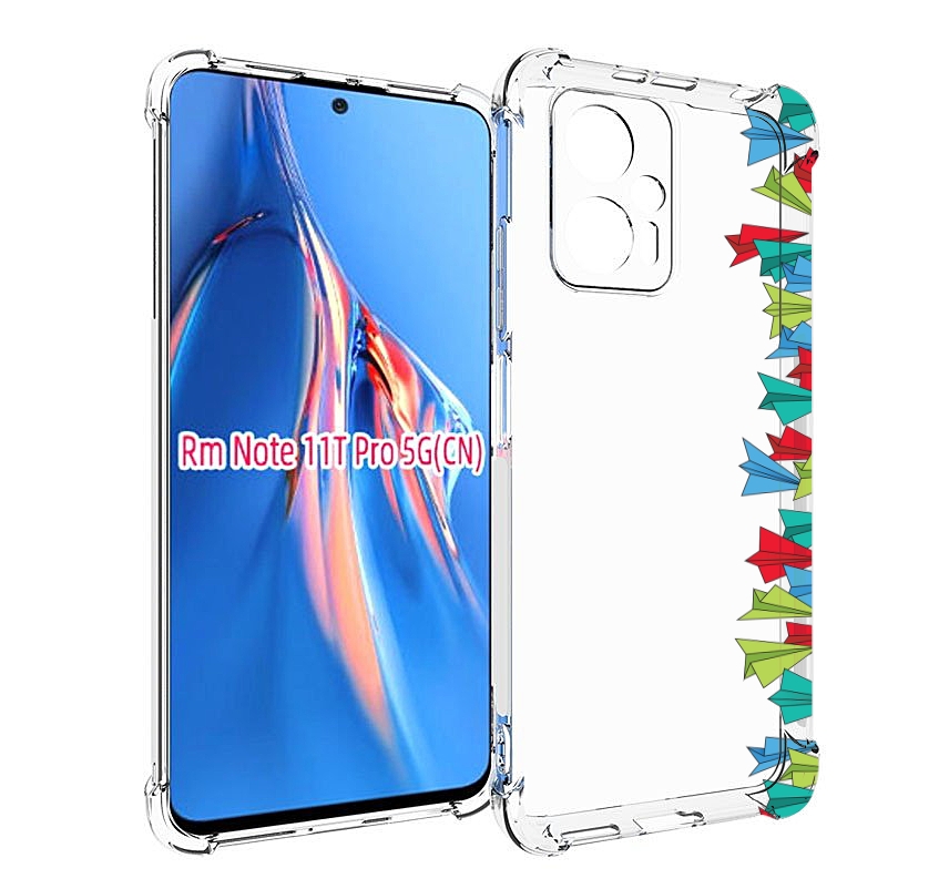 

Чехол MyPads самолетики из листочков для Xiaomi Redmi Note 11T Pro / 11T Pro Plus / Poc..., Прозрачный, Tocco