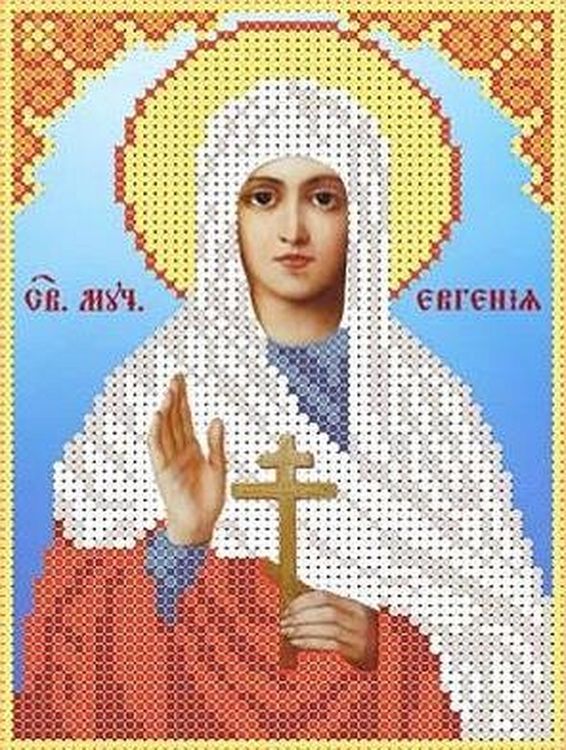 

Рисунок на ткани «Святая Евгения»