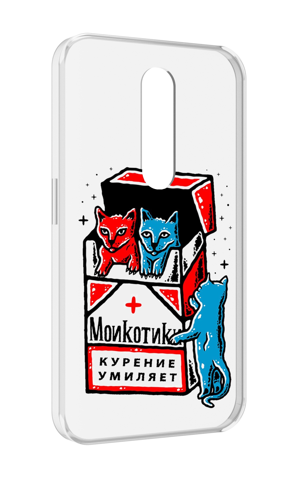 

Чехол MyPads красно-синие-коты для Motorola Moto X Force (XT1585 / XT1581), Прозрачный, Tocco