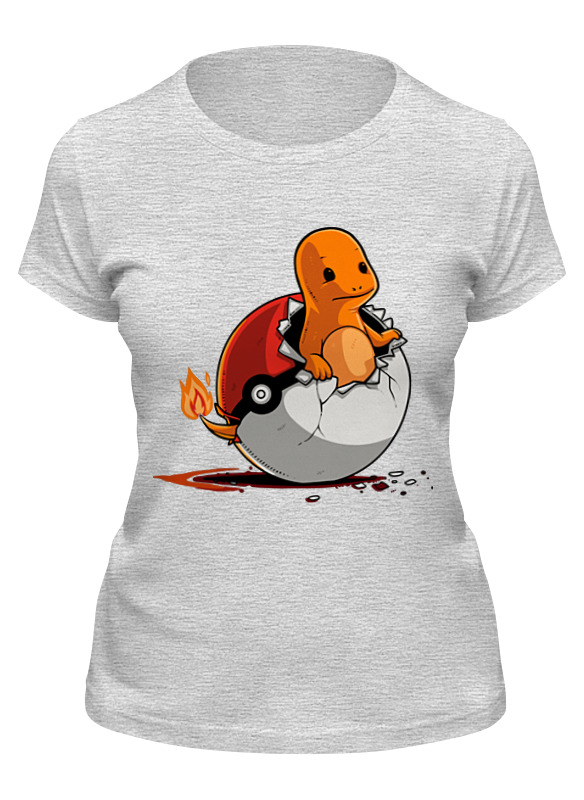 

Футболка женская Printio Покемон (pokemon) серая XL, Покемон (pokemon)