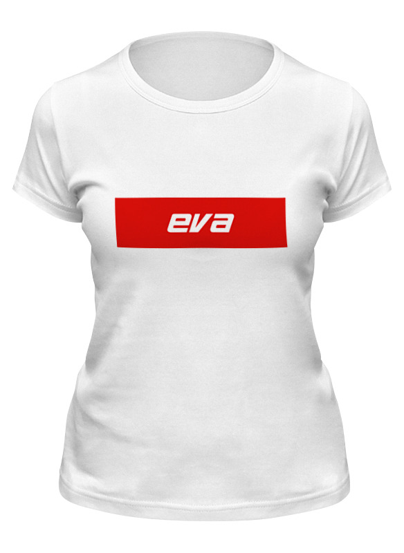 

Футболка женская Printio Имя eva белая 2XL, Белый, Имя eva