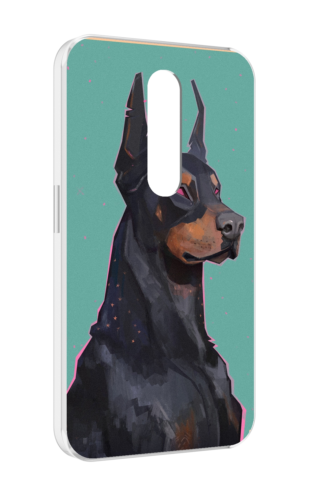 

Чехол MyPads красивый-доберман для Motorola Moto X Force (XT1585 / XT1581), Прозрачный, Tocco
