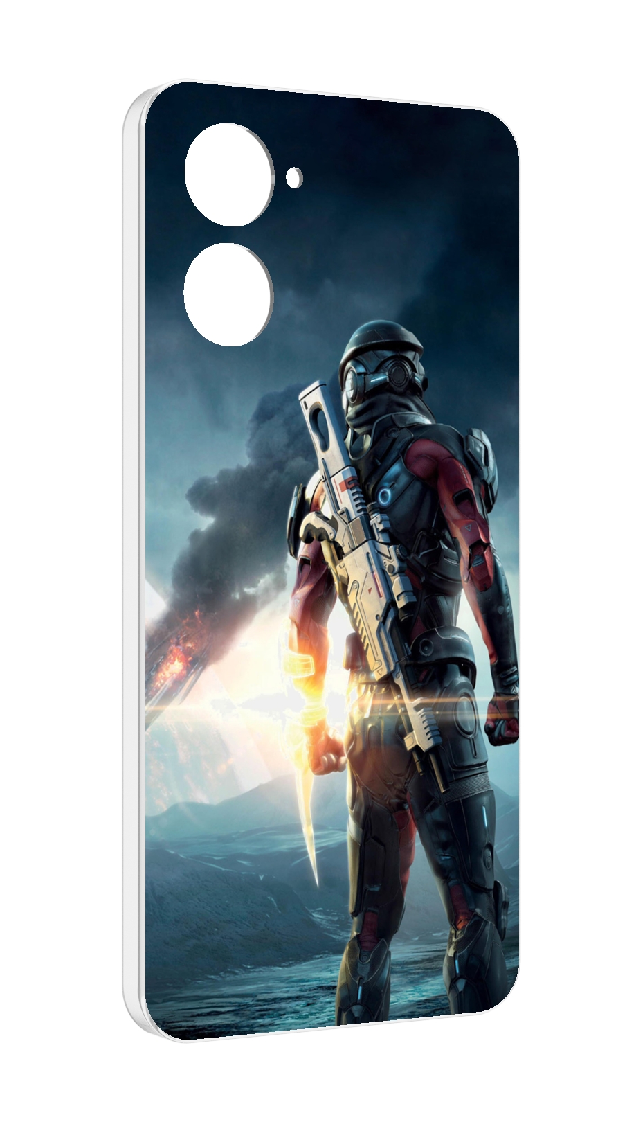 

Чехол MyPads Mass Effect Andromeda Ryder для Realme 10S противоударный, Tocco
