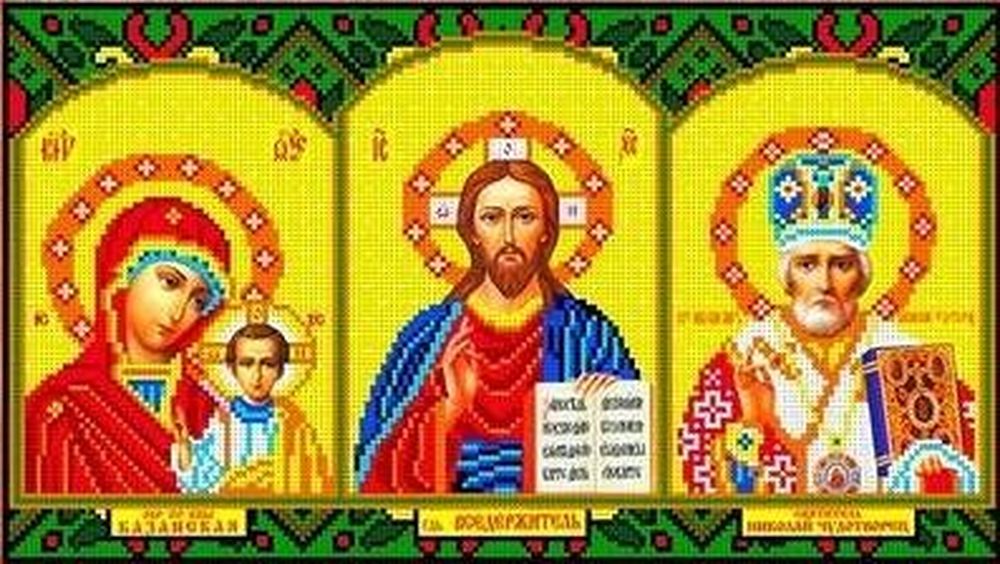 

Рисунок на ткани «Икона. Триптих»