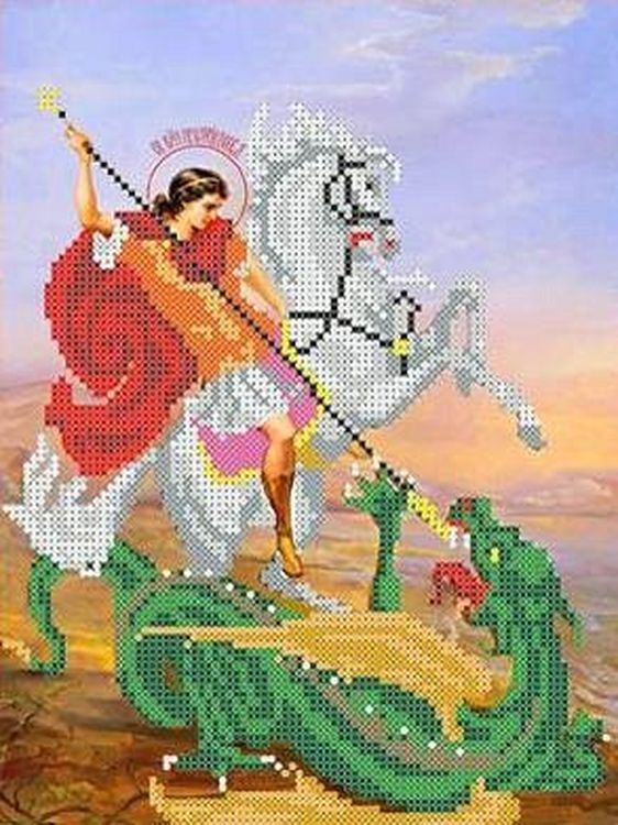 

Рисунок на ткани «Святой Георгий»