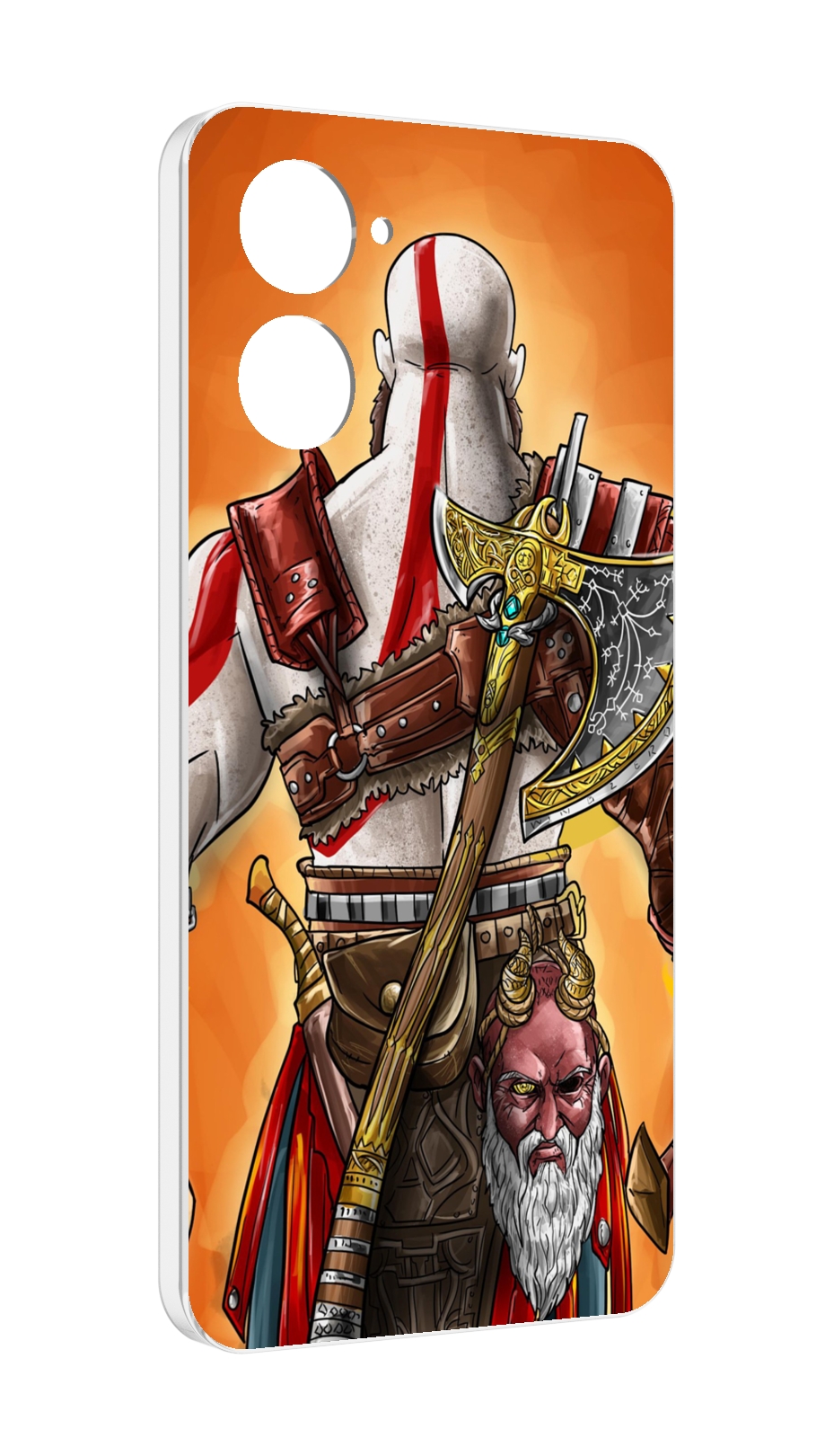 

Чехол MyPads God of War для Realme 10S противоударный, Tocco