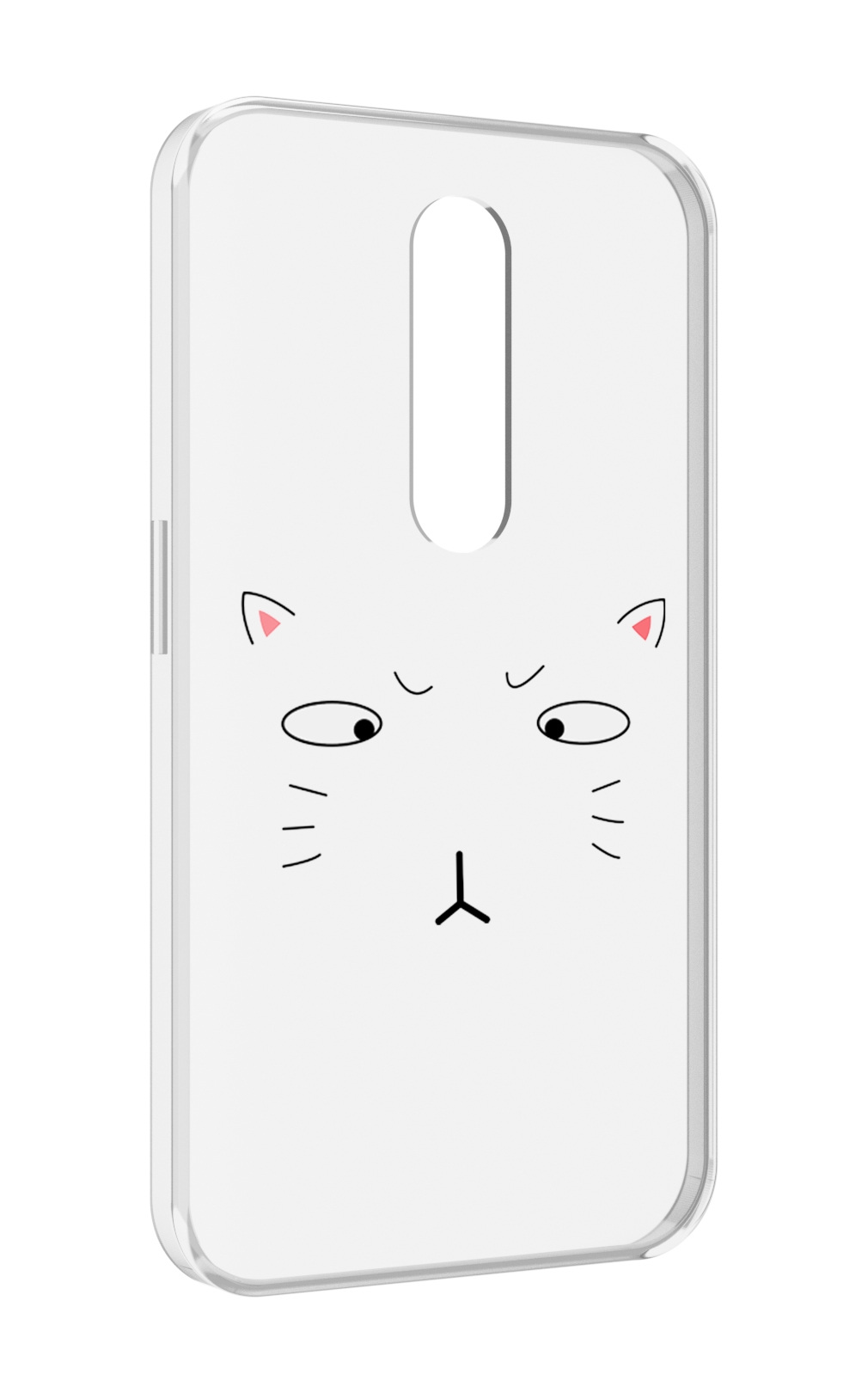 Чехол MyPads кот-части-лица для Motorola Moto X Force (XT1585 / XT1581)