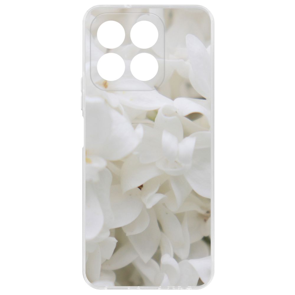 

Чехол-накладка Krutoff Clear Case Белые лилии для Honor X8b, Прозрачный