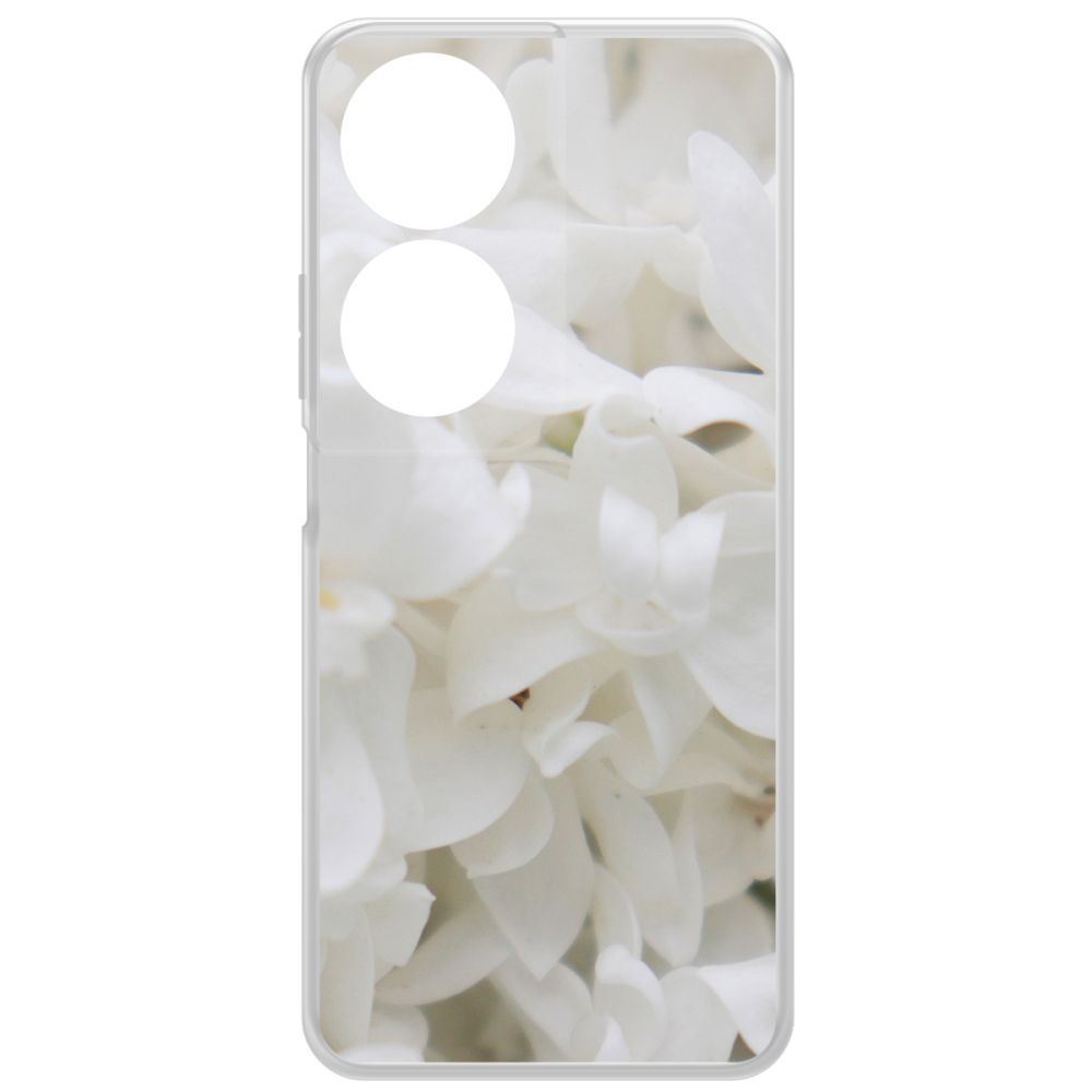 

Чехол-накладка Krutoff Clear Case Белые лилии для Honor X7b