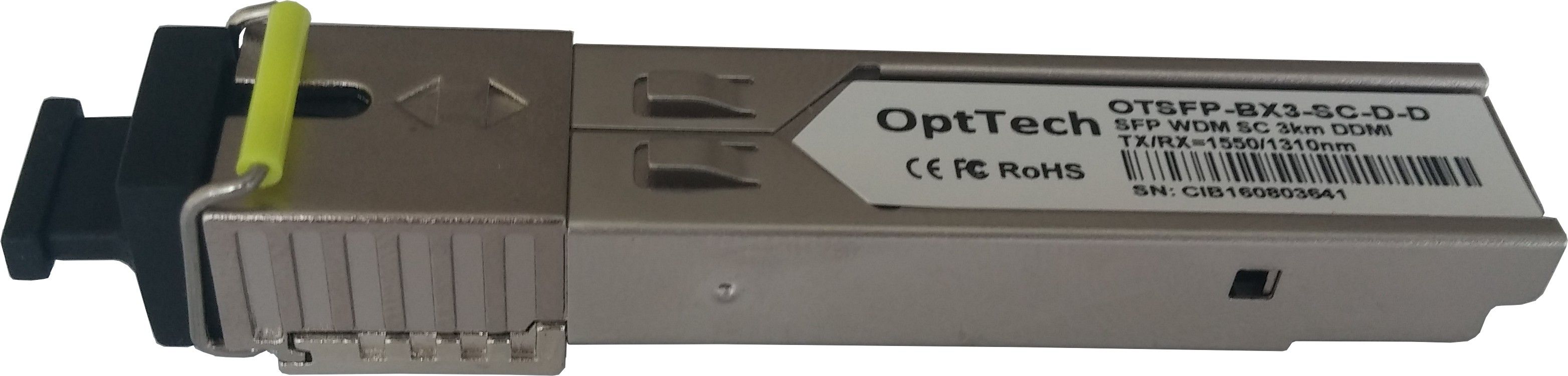 

Трансивер OptTech OTSFP-BX3-SC-D-D, Серебристый, OTSFP-BX3-SC-D-D