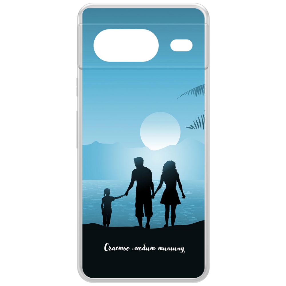 

Чехол-накладка Krutoff Clear Case Счастье любит тишину для GOOGLE Pixel 8