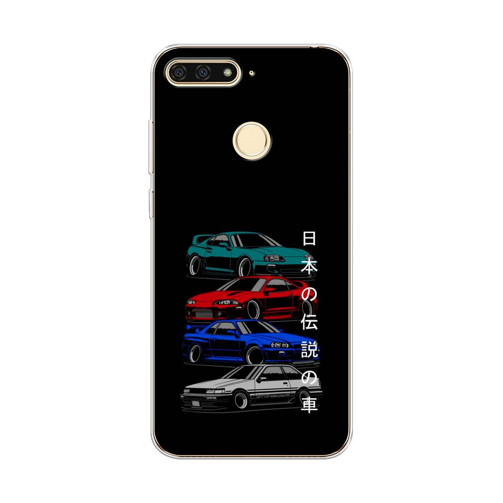 

Чехол Awog на Honor 7C "JDM Legend cars", Зеленый;красный;синий, 64550-5