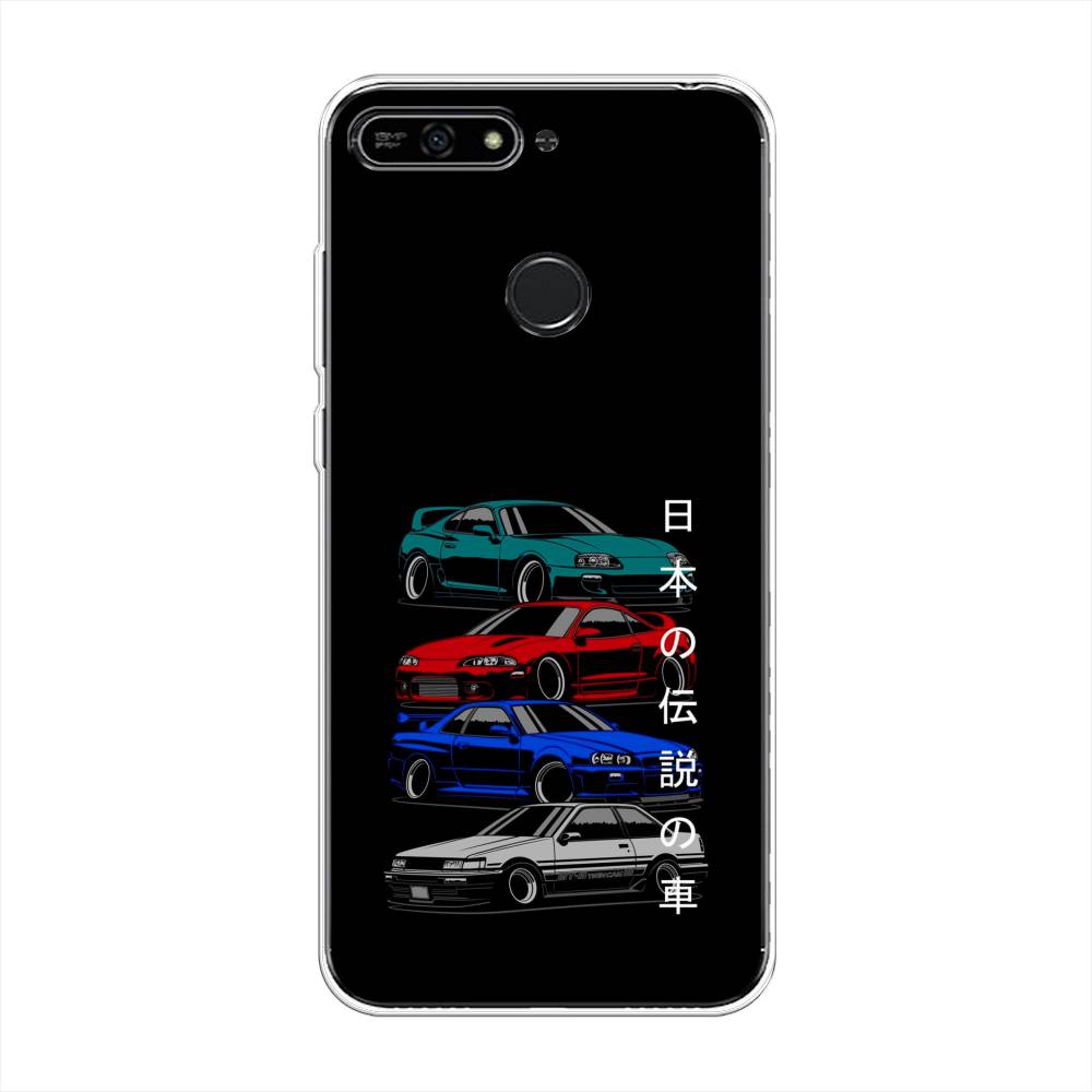 фото Чехол awog "jdm legend cars" для honor 7a pro