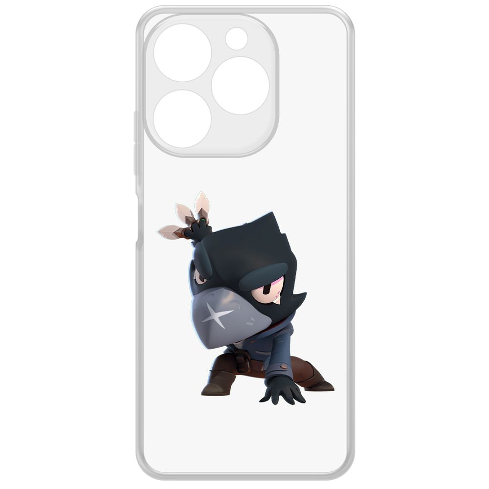 

Чехол-накладка Krutoff Clear Case Brawl Stars-Ворон для ITEL A70, Прозрачный