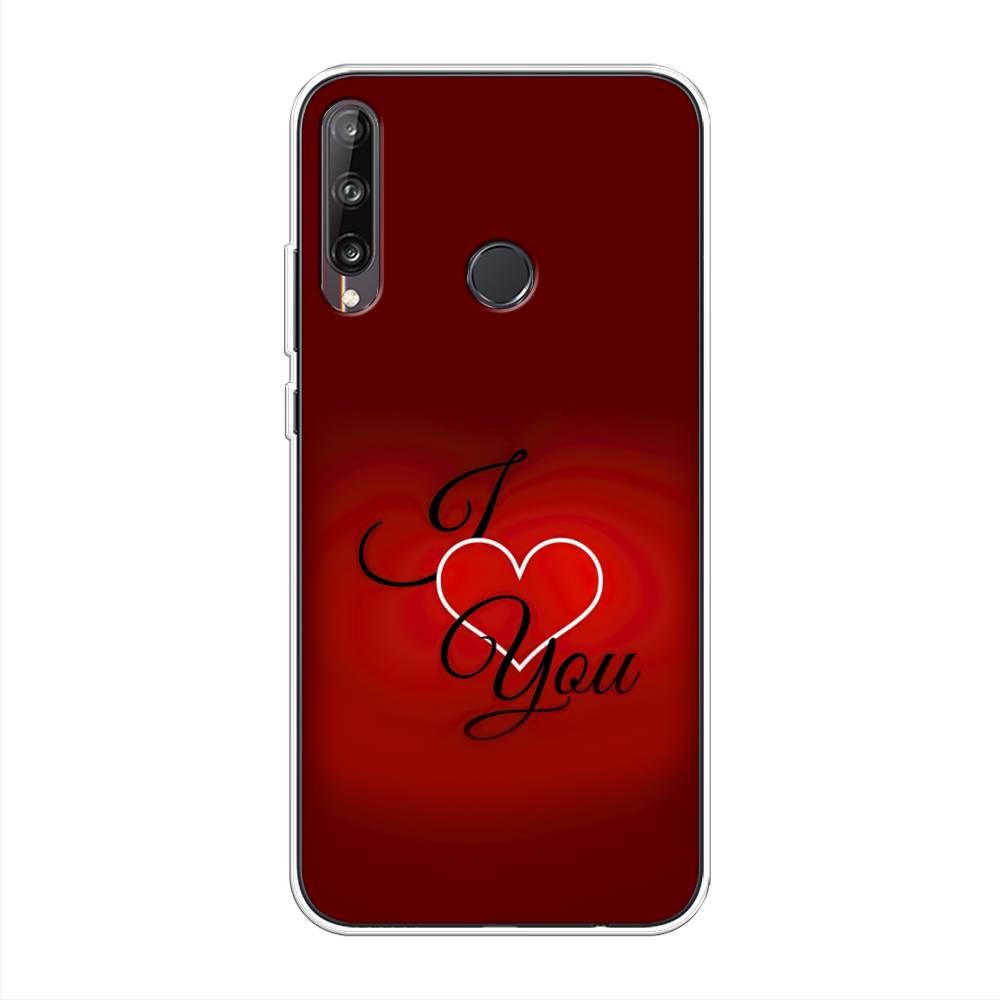 

Чехол Awog на Huawei Y7p "I love you 3", Красный;черный, 6103350-6