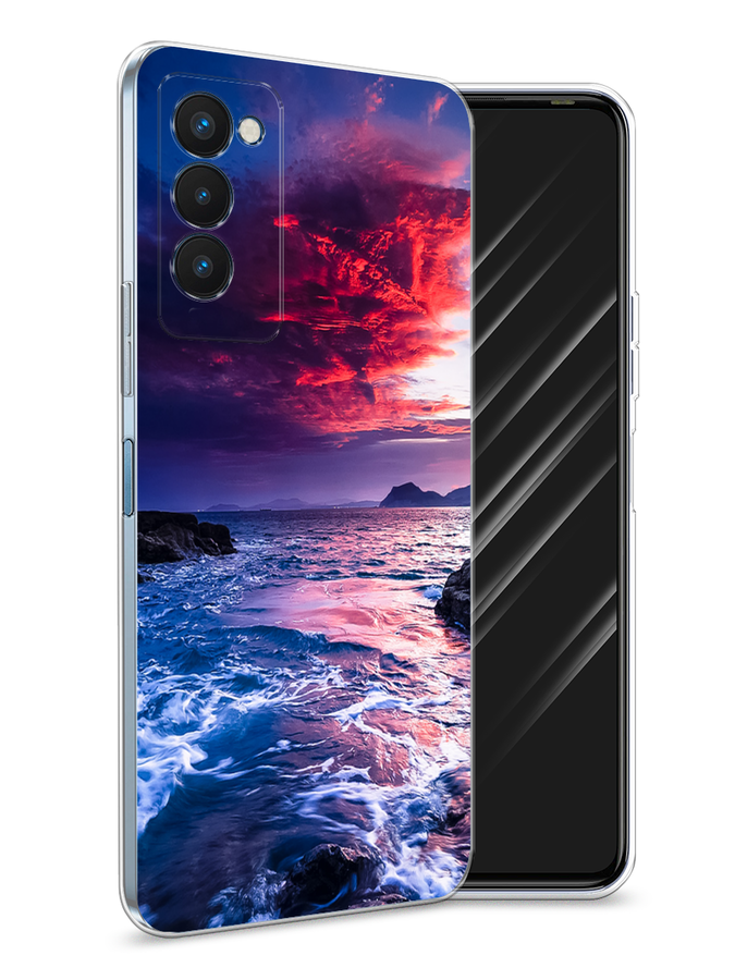 

Чехол Awog на Tecno Camon 18P "Волны 1", Разноцветный, 300750-4