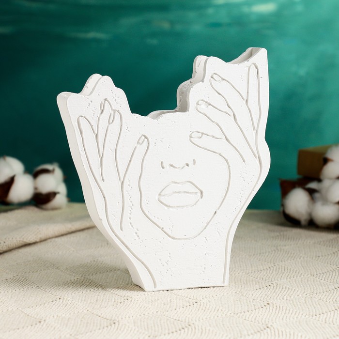 

Ваза-органайзер "Затмение" белая, 18см