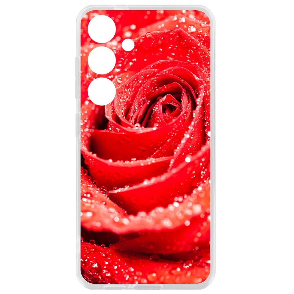 

Чехол-накладка Krutoff Clear Case Роза для Samsung Galaxy S24+, Прозрачный
