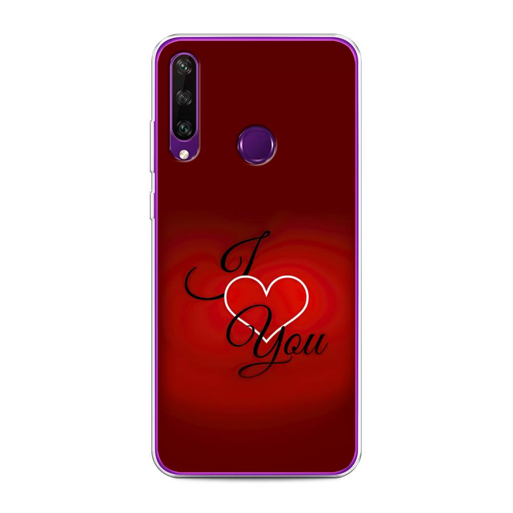 

Чехол Awog на Huawei Y6p "I love you 3", Красный;черный, 6103250-6