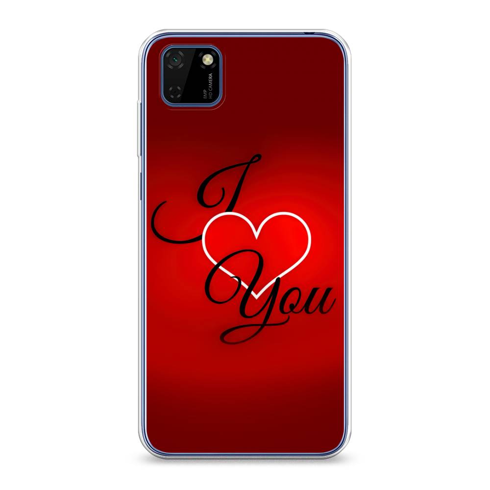 

Чехол Awog на Huawei Y5p "I love you 3", Красный;черный, 6103750-6